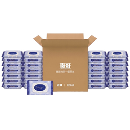 【箱裝】淨勁寧銀離子抗菌柔濕巾-80抽24入