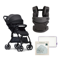 【萬元組合】savvy™ air 四合一嬰兒揹帶+fluri™ drift 橫輕巧x磁吸扣手推車