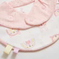 彩虹兔圍兜 (鋅纖維布)