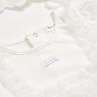 Chic a Bon 蕾絲優雅公主兔裝禮盒/連身衣3件組禮盒 (兔裝+頭巾+襪子)