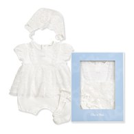 Chic a Bon 蕾絲優雅公主兔裝禮盒/連身衣3件組禮盒 (兔裝+頭巾+襪子)