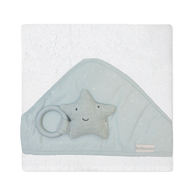 【網路限定】竹纖維連帽浴巾+星星固齒器禮盒 75x75cm