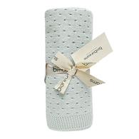 【網路限定】透氣純棉針織洞洞毯 75x90cm