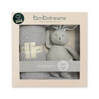 針織萬用毯+針織小兔子禮盒 75x90cm