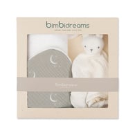 竹纖維連帽浴巾+兔子安撫巾禮盒 100x100cm