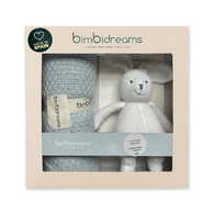 針織萬用毯+針織小兔子禮盒 75x90cm