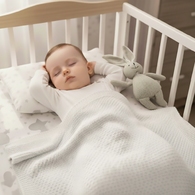 針織萬用毯+針織小兔子禮盒 75x90cm