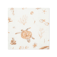 【網路限定】竹纖維紗布包巾+玩偶禮盒 120x120cm