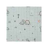 【網路限定】竹纖維紗布包巾+玩偶禮盒 120x120cm