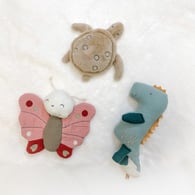 【網路限定】竹纖維紗布包巾+玩偶禮盒 120x120cm