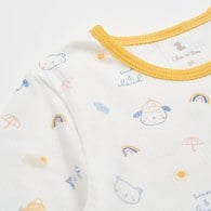 天空熊長袖圓領套裝 (熱感纖維彈性布)