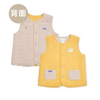 天空熊雙面穿鋪棉背心 (熱感纖維彈性布)