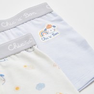 天空熊天絲男童平口褲-2入 (鋅纖維布+銀離子抗菌內襠)