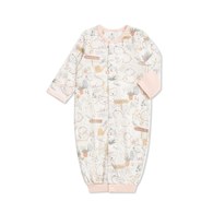 小熊牧場長袍妙妙裝 (天絲洞感緹花布)