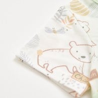 小熊牧場短袖兔裝 (天絲洞感緹花布)