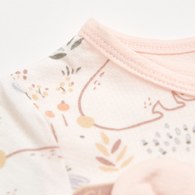 小熊牧場短袖兔裝 (天絲洞感緹花布)