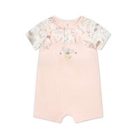 小熊牧場短袖兔裝 (天絲洞感緹花布)