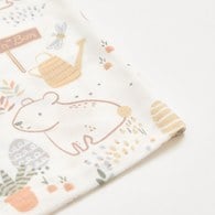 小熊牧場短袖套裝 (天絲洞感緹花布)