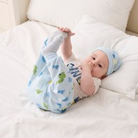 恐龍家族嬰兒長褲 (水晶紗)