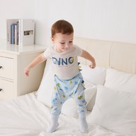 恐龍家族嬰兒長褲 (水晶紗)