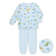 恐龍家族圓領冷氣衫套裝 (水晶紗)