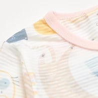 萌貓樂園長袍妙妙裝 (天絲橫紋單面布)