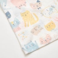 萌貓樂園短袖套裝 (天絲橫紋單面布+彈性布)