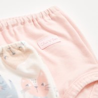 萌貓樂園女童三角褲-2入 (銀離子抗菌內襠)