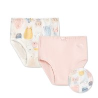 萌貓樂園女童三角褲-2入 (銀離子抗菌內襠)