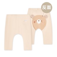 有機棉動物小夥伴小熊刺繡初生褲