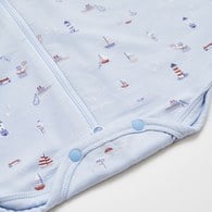 快樂水手蝶型成長包巾 (美麗諾羊毛布)