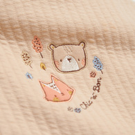 有機棉小熊雙面穿披風/2件組禮盒 (披風+手搖鈴)