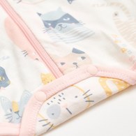 萌貓樂園蝶型包巾 (彈性布)