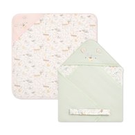 小熊牧場舖棉包巾 80x80cm (彈性布)