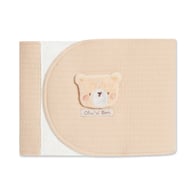 有機棉靜音魔鬼氈小熊小肚圍 63x18cm