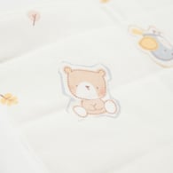 有機棉靜音魔鬼氈小熊小肚圍 63x18cm