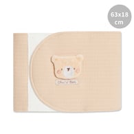 有機棉靜音魔鬼氈小熊小肚圍 63x18cm