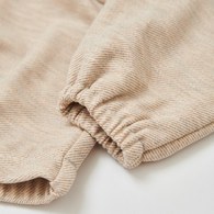 雅緻熊卡其針織夾層外套