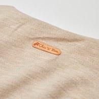 雅緻熊卡其針織夾層外套
