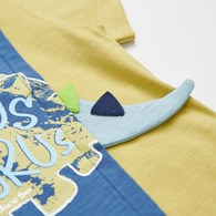 恐龍探險趣斜切造型尾巴上衣