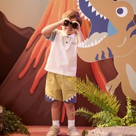 恐龍探險趣造型牙齒短褲