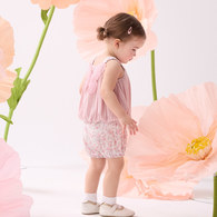 花蝶熊碎花造型正反兩穿蝴蝶套裝