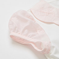 花蝶熊翻領泡泡袖上衣