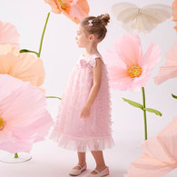 花蝶熊立體蝴蝶紗網洋裝