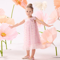 花蝶熊立體蝴蝶紗網洋裝