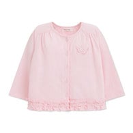 花蝶熊蕾絲下擺針織外套