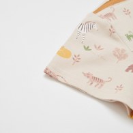 動物樂園滿版印花小口袋上衣