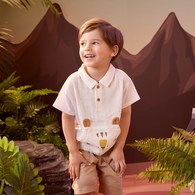 動物樂園趣味獅口袋POLO衫 (涼感)