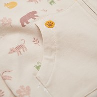 動物樂園滿版印花連帽外套