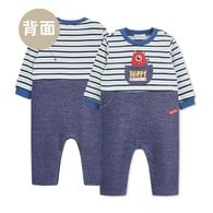 怪獸俱樂部牛仔藍雙側開長袖兔裝 (吸濕排汗)